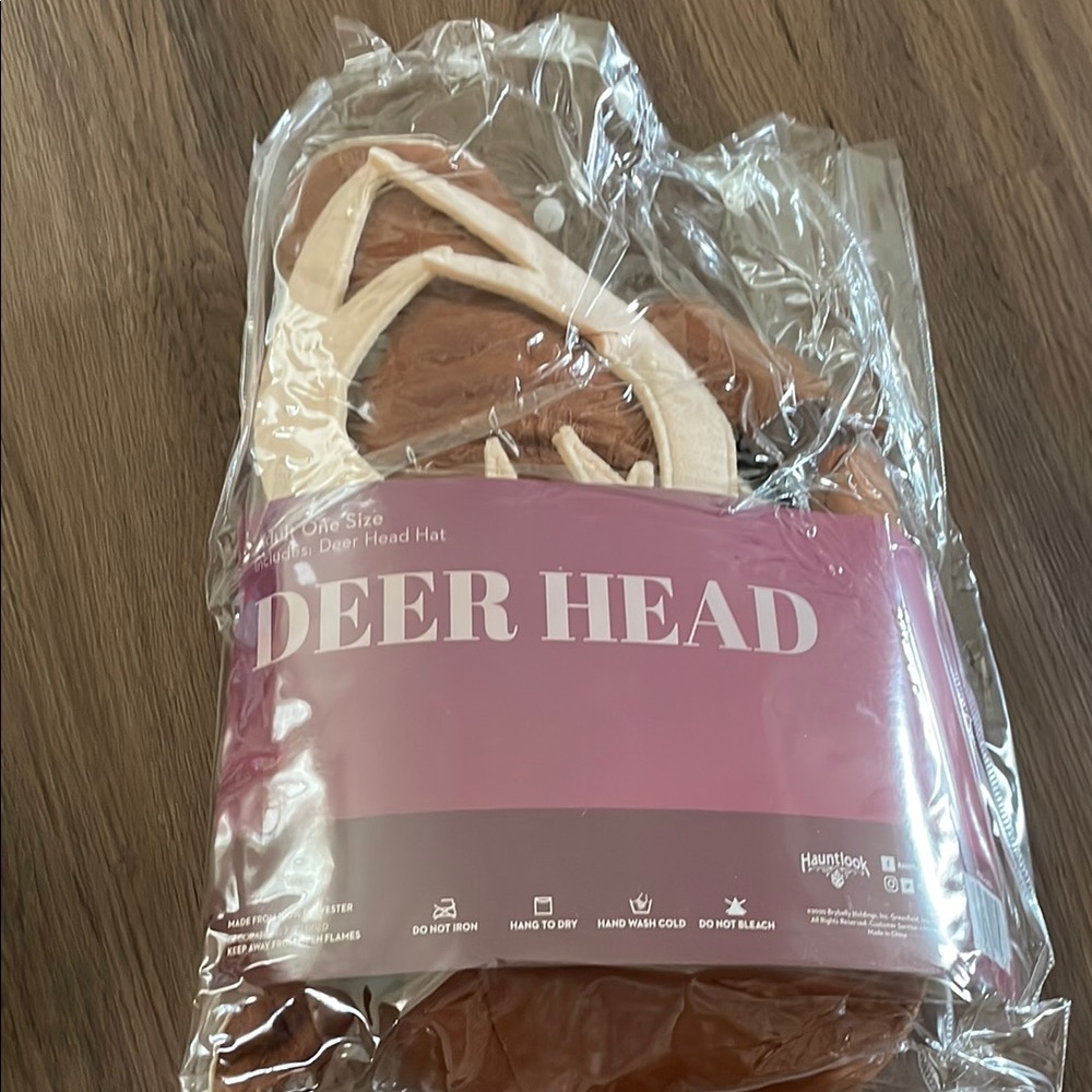 Haunted Deer Head Adult Size One Size NWT